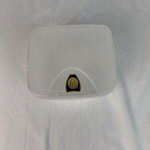 Vintage Rare White/Gold Oil Of Olay Face Wipe Tub Container Storage Box Saver